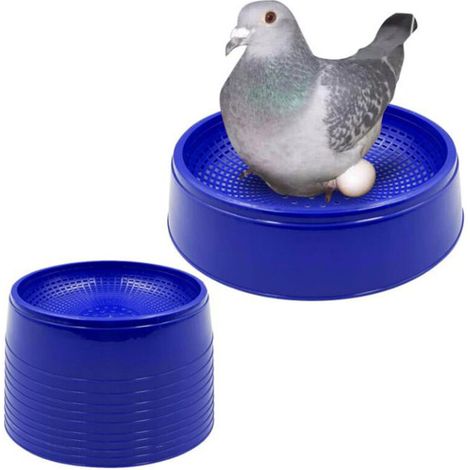 Lot de 8 Bols en Plastique réutilisables pour Cage à Pigeons, colombes, Accessoires pour la Maison et la Ferme (1/5)