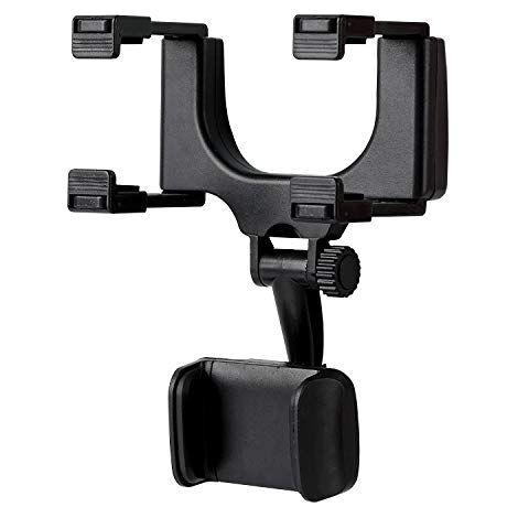 Support Telephone Voiture retroviseur, Universel Support Portable Voiture, accroche Telephone Voiture réglable à 360 degrés, Fixe Voiture Telephone adapté à la Plupart des véhicules (1/5)
