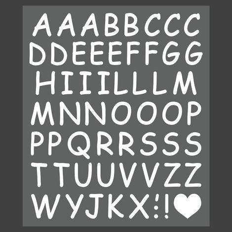 Lettere Adesive Componibili Family Stickers (1/2)