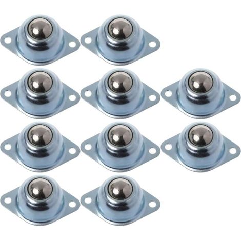 de 10 roulettes en nylon avec boîtier en acier galvanisé