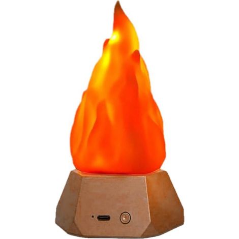 Lampe de simulation de flamme portable pour Noël, anniversaires, restaurants, alimentation USB, décoration de vacances (1/5)