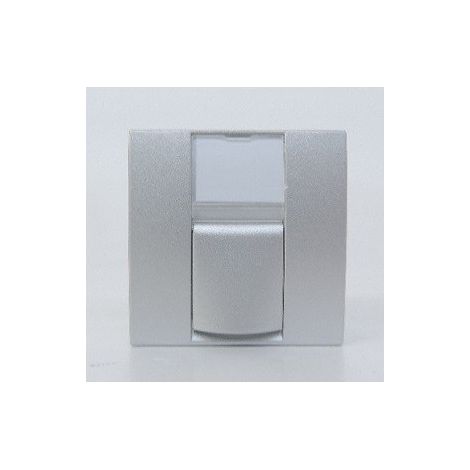 Prise reseau RJ45 Cat6 STP aluminium pour telephone et informatique format 45X45mm S-ONE ALTIRA Schneider Electric ALB46346N