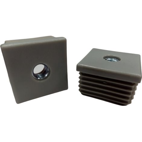 Insert fileté métallique M8 30x30, lot de 20, gris (1/4)