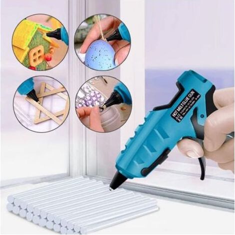Lablanc – Pistolet à colle chaude sans fil – Compatible Makita 18V/20V – Temps de chauffe rapide – Pour collage précis sur bois et verre