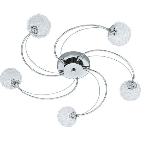 Eglo 90598 Lampada da soffitto, Metallo, Trasparente (1/3)