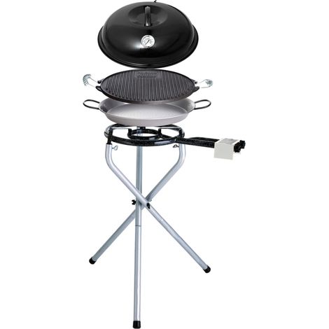 Paella World Portable Set klein mit Brenner, Paella-Pfanne, Grillplatte und Deckel Ø 30/38 cm (1/5)