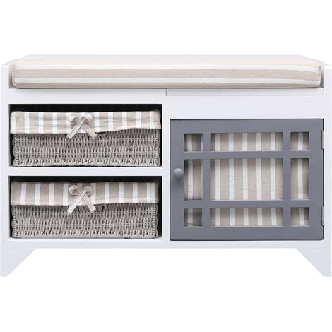 Maison Exclusive - Panca da Ingresso 70x33,5x45 cm in Legno di Paulownia (1/5)