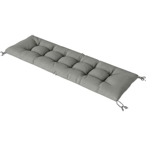 Outsunny Cuscino Poltrona Patio con Cinghie, Grigio Chiaro