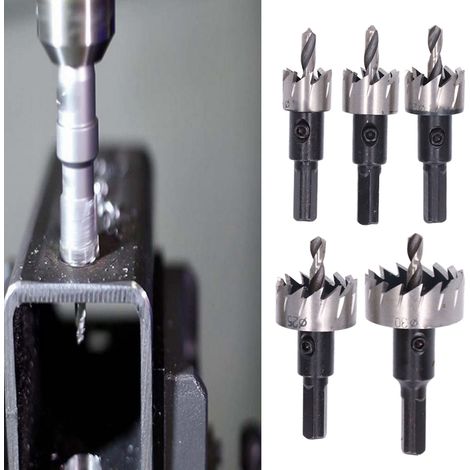 Hochgeschwindigkeitsstahl-Lochsäge (5er-Set), Durchmesser 16-30 mm (1/5)