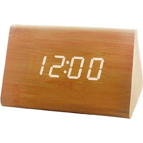 Clock - Digital Clock - Table Clock - Alarm Clock - Digital Alarm Clock - Bedside Alarm Clock - With 3 Alarms, Suitable for Children and Adults - Suitable for Shelf Placement - Bedroom Alarm Clock - C (1/5)