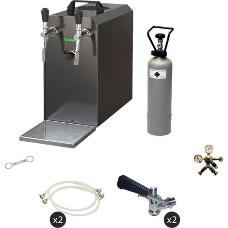 Bierschank-Anlage STREAM 50 Komplettset, 2-Leitungen, bis 55 l/h, Edelstahl (1/5)