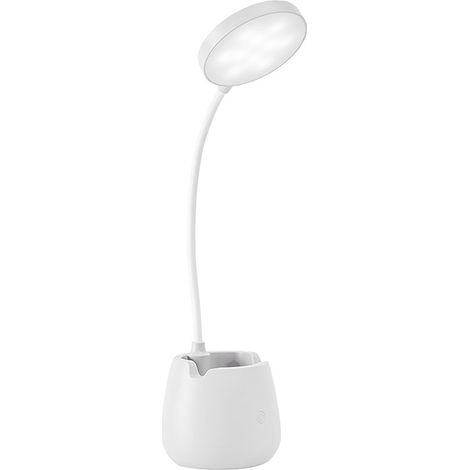 Petite lampe de bureau avec protection oculaire, lampe de chevet LED flexible et rechargeable, idéale pour les chambres d'étudiants et les dortoirs. (1/5)