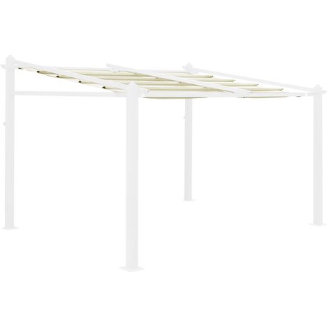 Replacement canopy roof for 3x4m Murum pergola Off-White 355x260x353 cm - Murum
