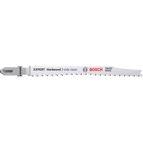 Bosch Stichsägeblätter T308BF 5 Stück Expert 2608900544 Hardwood 2-Side Clean