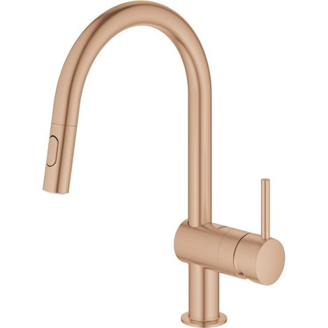 Mitigeur monocommandé pour évier 223mm – Bec extractible et pivotant – Cartouche céramique GROHE SilkMove 46mm – Débit max 9 l/min (1/5)