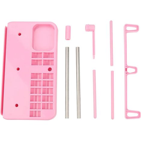 Set aus 3 kegelförmigen Stickgarnhaltern, rosa Spulenhalter, Zubehör für Haushaltsnähmaschinen (1/5)