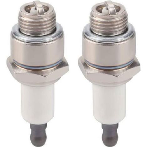 Bougie D Allumage RJ19LM - Cuivre - Pour Moteur Briggs Stratton 796112 802592 5095D - Lot De 2 (1/4)