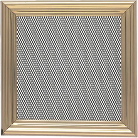 Grille de ventilation métallique avec cadre intégré 20x20 cm en laiton  Ventilation et conduits (1/5)