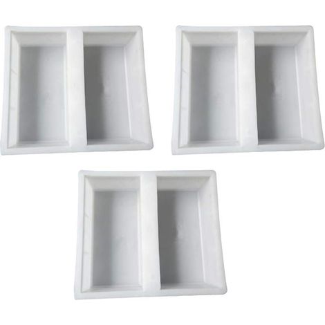 Lot de 3 moules à béton coffrage pour béton pour jardin, terrasse (1/5)