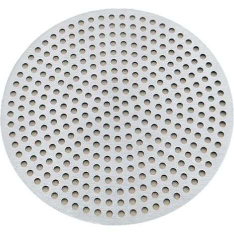 Bonde de sol ronde de 8 cm en acier inoxydable, couvercle de bonde, filtre WC, filet anti-obstruction (1/5)