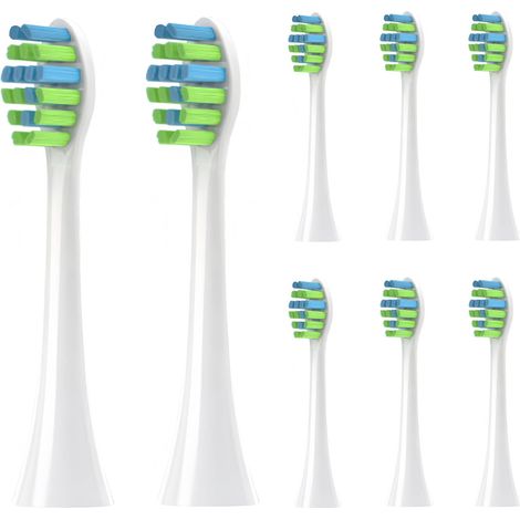 Replacement Toothbrush Heads for AM101/AM105 Electric Toothbrush with Lids for AM101/AM105 Electric Toothbrush (8 Pack) (1/5)