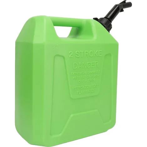 Réservoir de stockage de fioul 10 L, antistatique, antichoc, à arrêt automatique, portable et sécurisé, pour camping-car, SUV, bateau à moteur, vert (1/3)