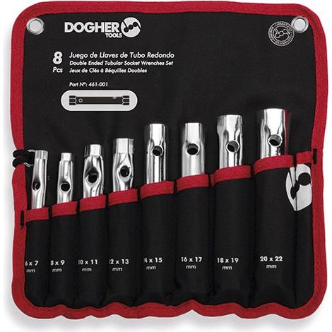 Nylontasche 8 Rund-Steckschlüssel  DOGHER 461-001