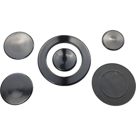 Lot de 5 chapeaux de brûleur pour plaques de cuisson – Compatibles SMEG, ARISTON, INDESIT, WHIRLPOOL – Cuisson uniforme et efficace