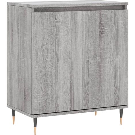 Credenza buffet cassettiera mobile contenitore organizer cucina soggiorno soggiorno Sonoma 60 x 35 x 70 cm derivati del legno grigio 020036399