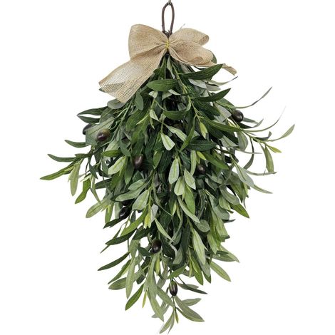 Guirlande En Forme De Goutte D'olive - Décoration Murale Pour Porte Intérieure Ou Extérieure - 60 cm - Pour Printemps Été Automne Hiver (1/5)