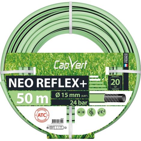 Tuyau d'arrosage Néo Reflex+ Cap Vert - Diamètre 15 mm - Longueur 50 m (1/3)