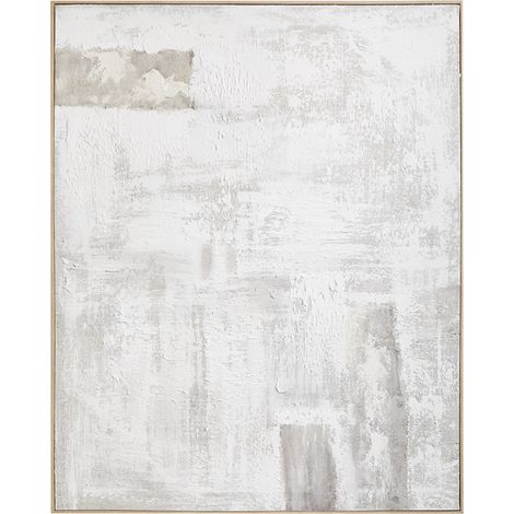 Quadro decorativo dipinto a mano su lino con rilievo 80x100 cm in gesso Silvaret SKLUM            