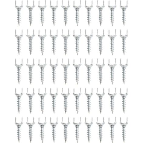 Clous universels sans joint pour plinthes et fixations de meubles massifs, 50 pièces, argentés. 25+7.5 mm (1/5)