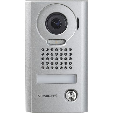 Aiphone – JPDV Interphone vidéo Zoom Sail – Alimentation électrique 230V – Vision nocturne – Type de câblage 4 fils – Mode de pose encastré