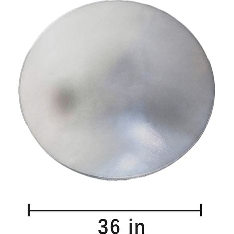 EASYCOMFORT Tapis de feu feu tapis four extérieur brasier tapis isolant argent rond ignifuge rond 36 pouces (1/5)
