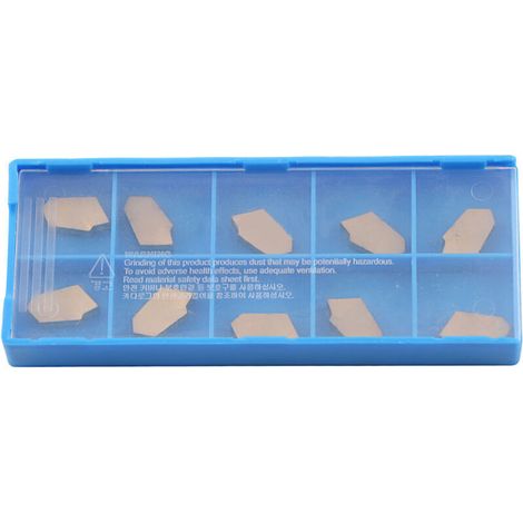 Ulisem 10 pièces Inserts de Tournage en carbure, Lame d'insertion en carbure CNC, Insert en carbure de Tour GTN3 HW190223113 pour Porte-Outil de Tournage de Tour