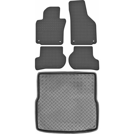 Ensemble de tapis de sol en caoutchouc pour Volkswagen Golf V Kombi (2003-2009) + tapis de coffre (1/5)
