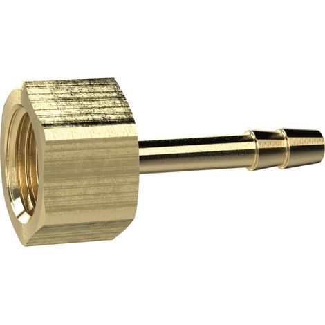 Riegler Aufschraubschlauchtülle, G 1/8, für Schlauch LW 10 mm, SW 14, MS (1/4)