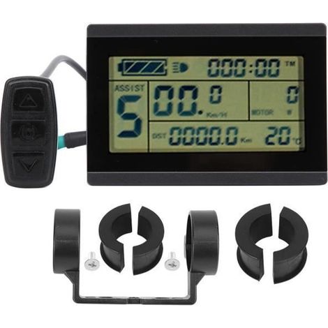 Instrument LCD - KT - KT-LCD3U - Étanche - Compatible 24V-36V-48V - Affichage rétro-éclairé