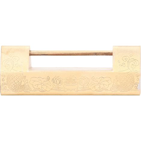 Cadenas de style ancien, entraxe de 5 cm, serrure horizontale à clé pour boîtes à bijoux, coffrets en bois ou portes d'armoires (1/5)