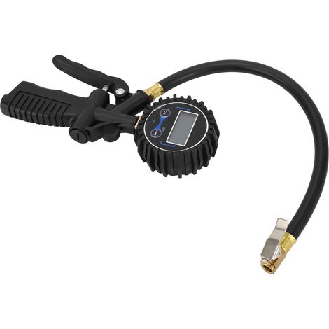Gonfleur de pneus avec tuyau NPT 1/4 po, manomètre numérique LCD, embout en laiton, 170 PSI (1/5)