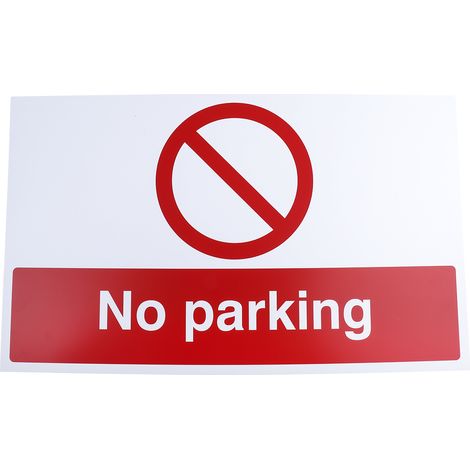 Panneau interdiction, avec pictogramme : Pas de stationnement "No Parking ( Prix pour 1 )