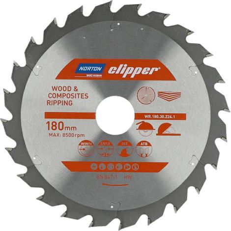Kreissägeblatt Norton circular saw blade 180 mm 24 Zähne