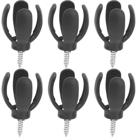 Lot de 6 pinces à ramasser balles de golf en forme de pétale, récupérateur à 4 griffes (1/5)