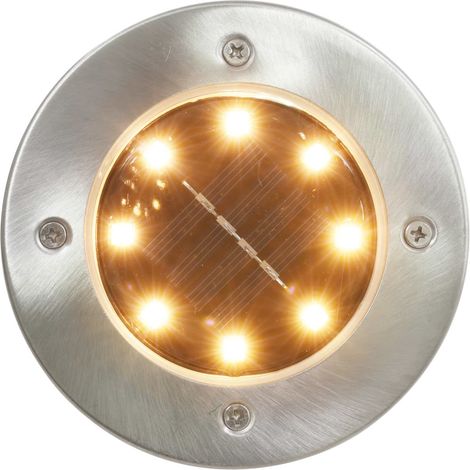 vidaXL Solarleuchte 8 Stück Warmweiß LED Licht
