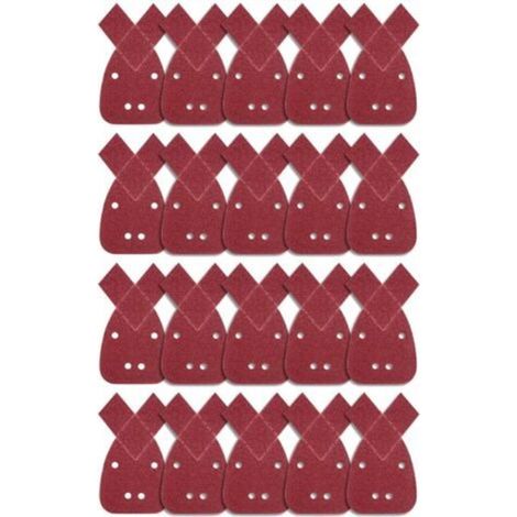 20 Pieces Abrasive Triangle Sheets Sanding Sheets 40 Grit Mouse Sanding Sheet Sandpaper for Detail Palm Sander (1/5)