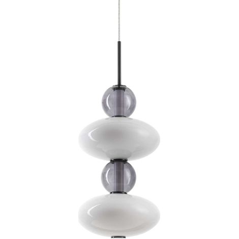 Ideal Lux LUMIERE Plafonnier Suspendu Slim LED Intégré Noir 3350Lm 3000K (1/2)