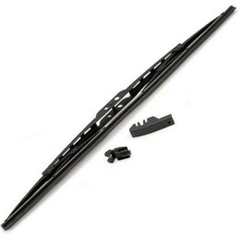 Trade Shop - Spazzola Tergicristallo Standard Singola Per Auto In Metallo E Gomma 61 Cm - (1/4)