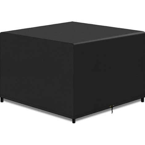 PATIO PLUS 420D Gartenmöbel Abdeckungen Outdoor Rattan Set 125x125x71cm Schwarz (1/5)