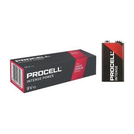PILA TRANSISTOR PROCELL INTENSE DURACELL - VOLT 9,0 CF=PZ 10- 5 confezioni